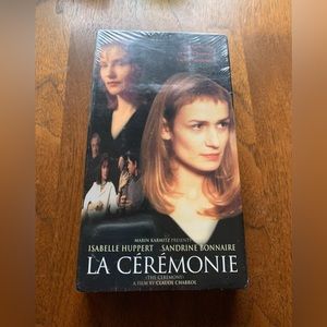 VHS sealed in box “La Ceremonie.” Director Claude Chabrol.